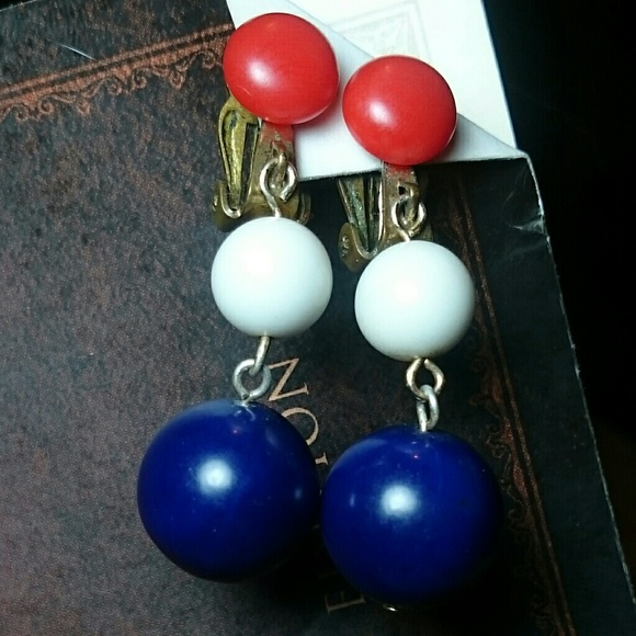🗽Patriotic Earrings (Vintage) - Picture 1 of 5